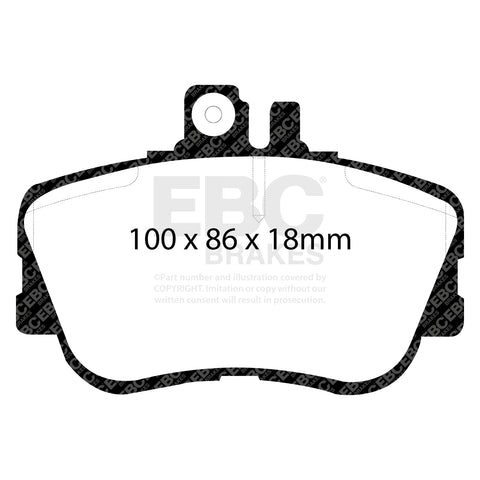 EBC Greenstuff 2000 Series Sport Brake Pad Set (DP2962) Image 1