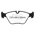 EBC Brakes Pad  and  Disc Kit (PD02KF090) Image 1