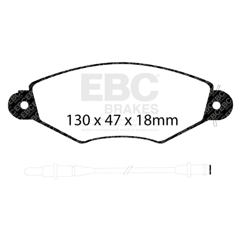 EBC Greenstuff 2000 Series Sport Brake Pad Set (DP21406) Image 4