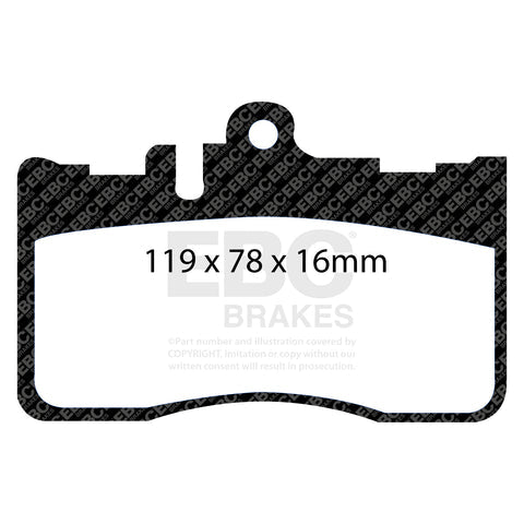 EBC Ultimax OE Replacement Brake Pad Set (DP1622) Image 2