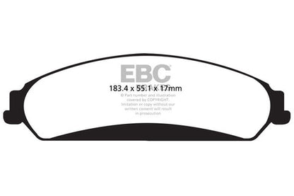 EBC Redstuff 3000 Series Sport Brake Pad Set (DP32139C) Image 3