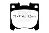 EBC Yellowstuff 4000 Series Street and Track Brake Pad Set (DP42431R) Image 4