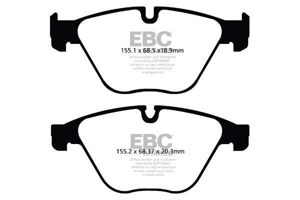 EBC Brakes Pad and Disc Full vehicle Kit (PD40K368) Image 5
