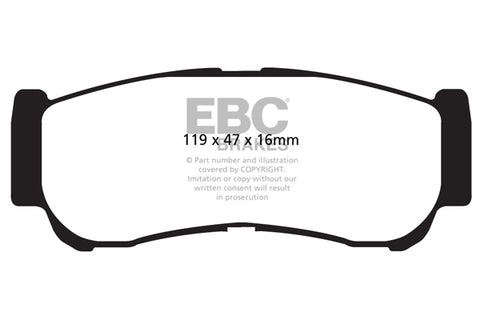 EBC Greenstuff 6000 Series Truck and SUV Brake Pad Set (DP61982) Image 3