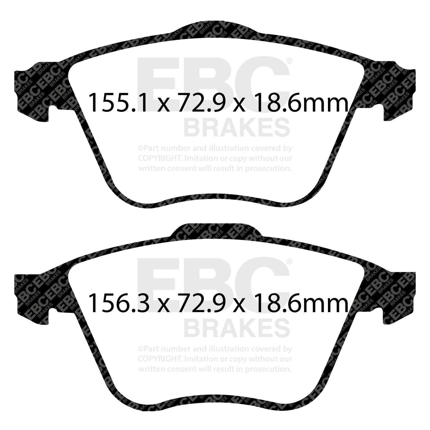EBC Brakes Pad and Disc Full vehicle Kit (PD40K1466)