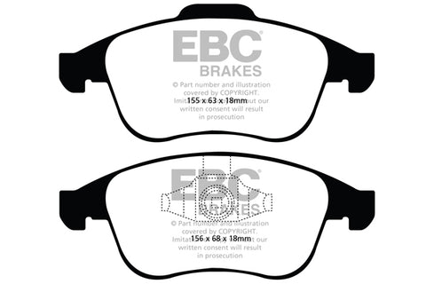 EBC Ultimax OE Replacement Brake Pad Set (DP1993) Image 2