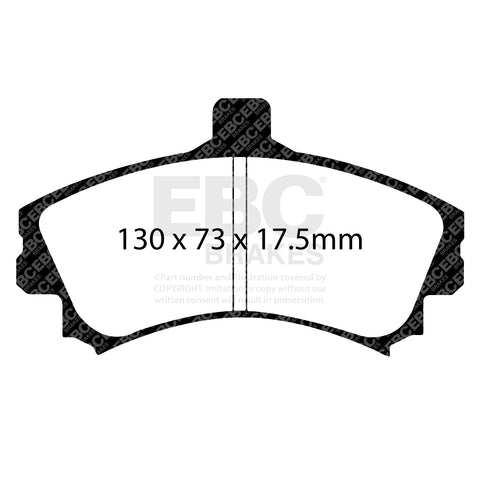 EBC Greenstuff 2000 Series Sport Brake Pad Set (DP21564) Image 2