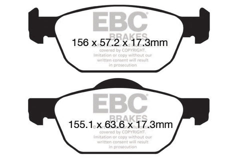 EBC Brakes Pad and Disc Kit (PD03KF556) Image 4