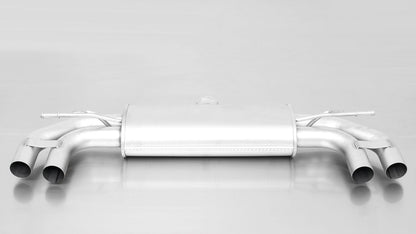 Axle-Back Exhaust System for Seat Leon 5F 3 FR Silencer (954112 1600) | 4x 84mm Chrome Rolled Edge Tips | Part 792303 HES