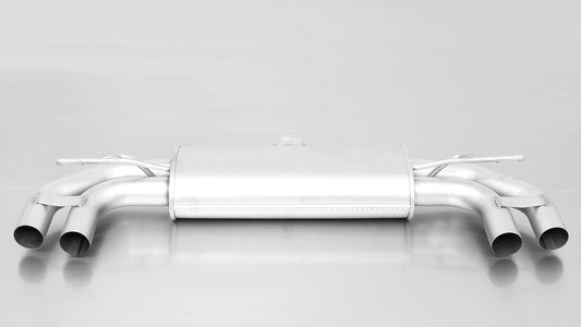 Remus Axle-Back Exhaust for SEAT Leon 5F 1.6 TDI | Chrome Rolled Tips