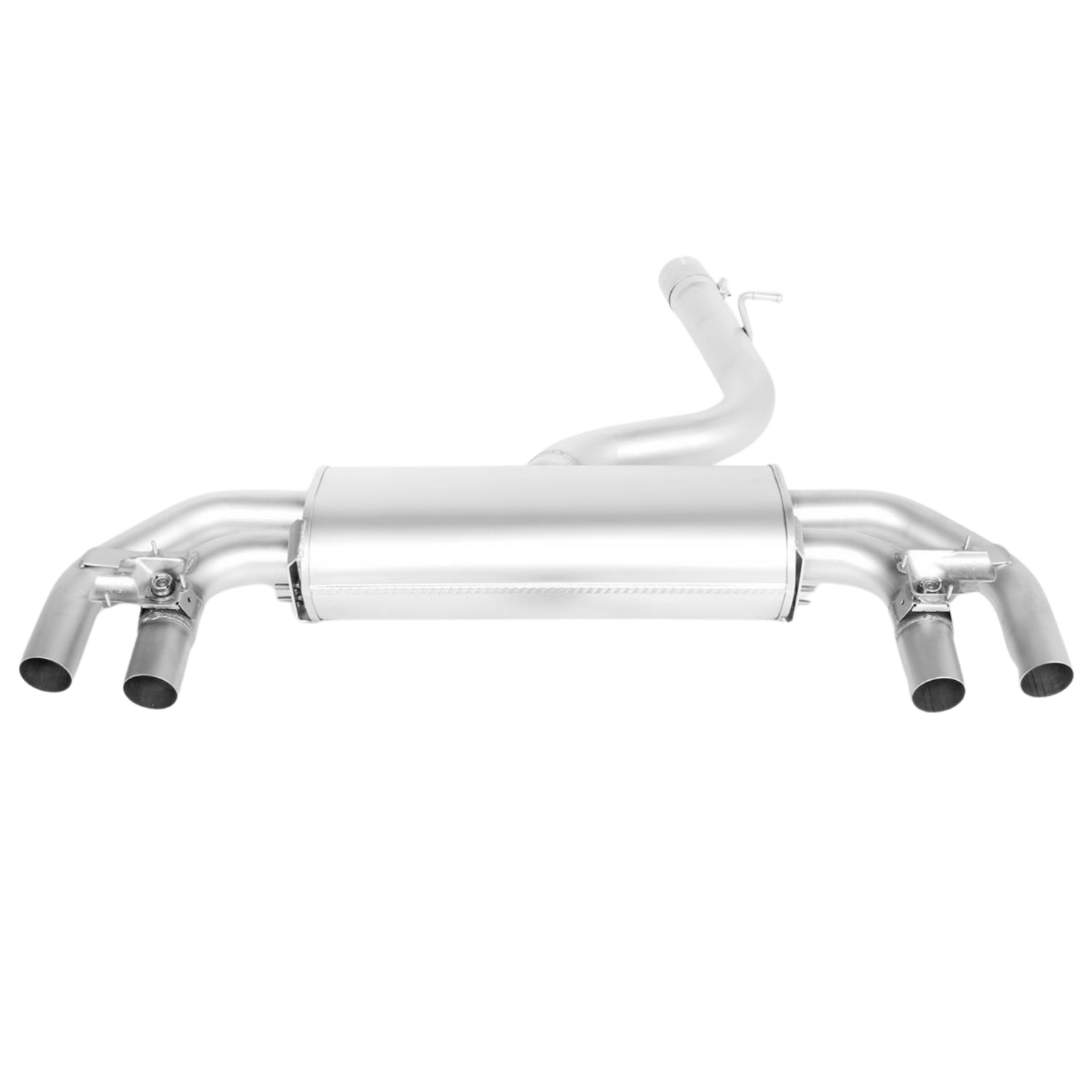 Sport Exhaust for VW Golf 7 AU Facelift Racing Non-Resonated | 4x 100mm Titanium Brushed Tips
