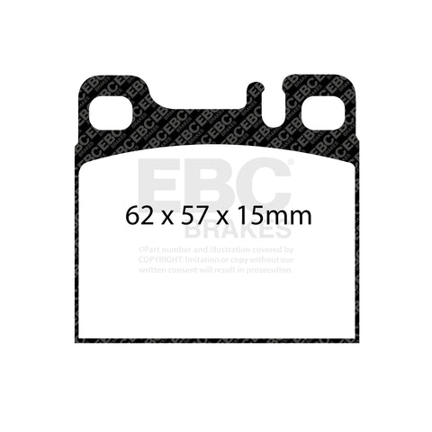 EBC Ultimax OE Replacement Brake Pad Set (DP1027) Image 3