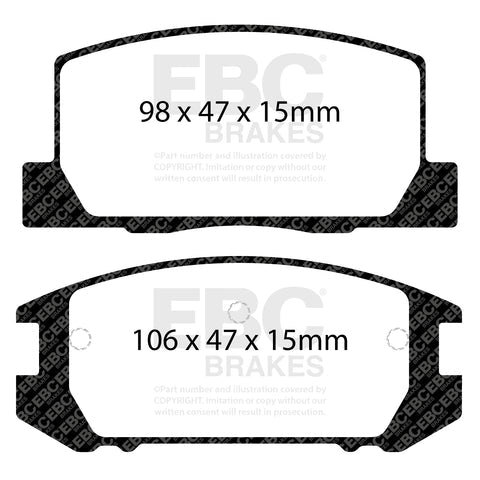 EBC Brakes Pad and Disc Kit (PD03KR704) Image 2