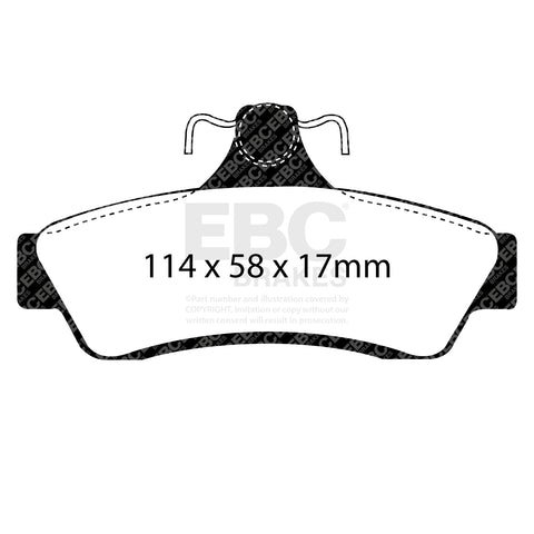 EBC Greenstuff 2000 Series Sport Brake Pad Set (DP21506) Image 3