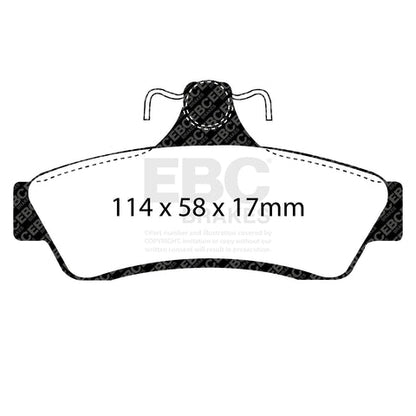 EBC Greenstuff 2000 Series Sport Brake Pad Set (DP21506) Image 3