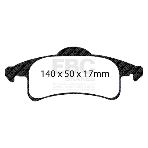 EBC Greenstuff 6000 Series Truck and SUV Brake Pad Set (DP61606) Image 3