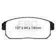 EBC Bluestuff NDX Trackday Brake Pad Set (DP51691NDX) Image 1