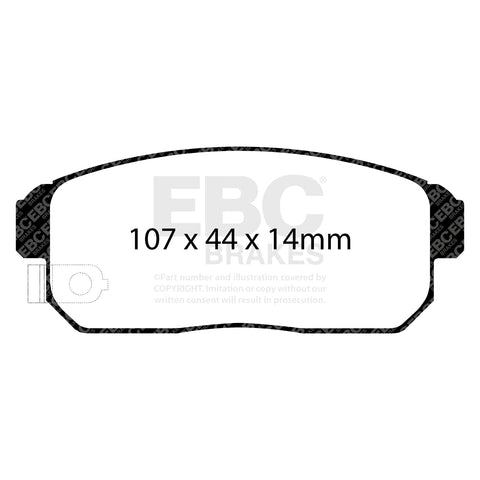 EBC Bluestuff NDX Trackday Brake Pad Set (DP51691NDX) Image 1