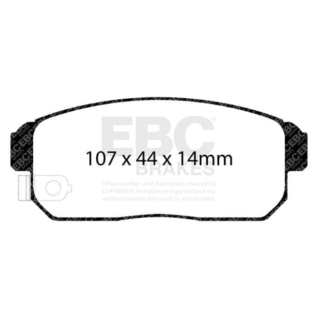 EBC Bluestuff NDX Trackday Brake Pad Set (DP51691NDX) Image 1