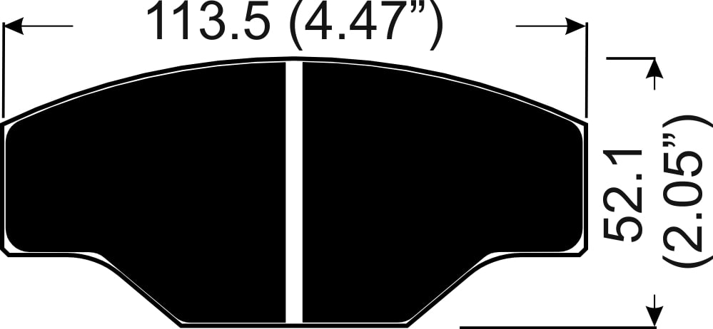 AP Racing Brake Pads CP2340D51 (15.9mm, set of 4)