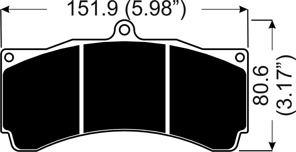 AP Racing Brake Pads CP3558D54 (25mm, set of 4)