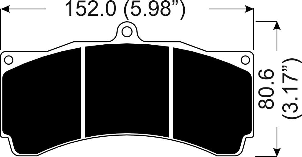 AP Racing Brake Pads CP5070D54 (17mm, set of 4)