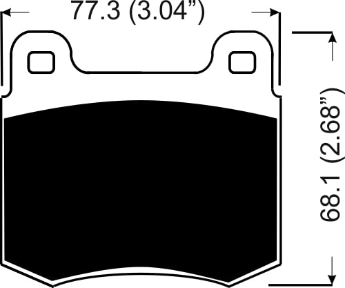 AP Racing Brake Pads CP5119D50 (14.35mm, set of 4)