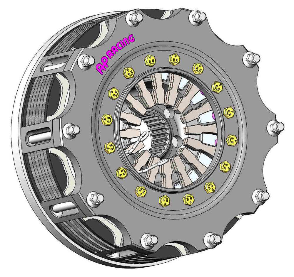 AP Racing CP6914 Ø140mm Four Plate Carbon/Carbon Race Clutch (Push Type, Endurance)