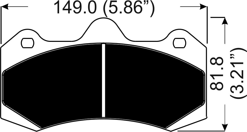 AP Racing Brake Pads CP7040D54 (16.75mm, set of 4)