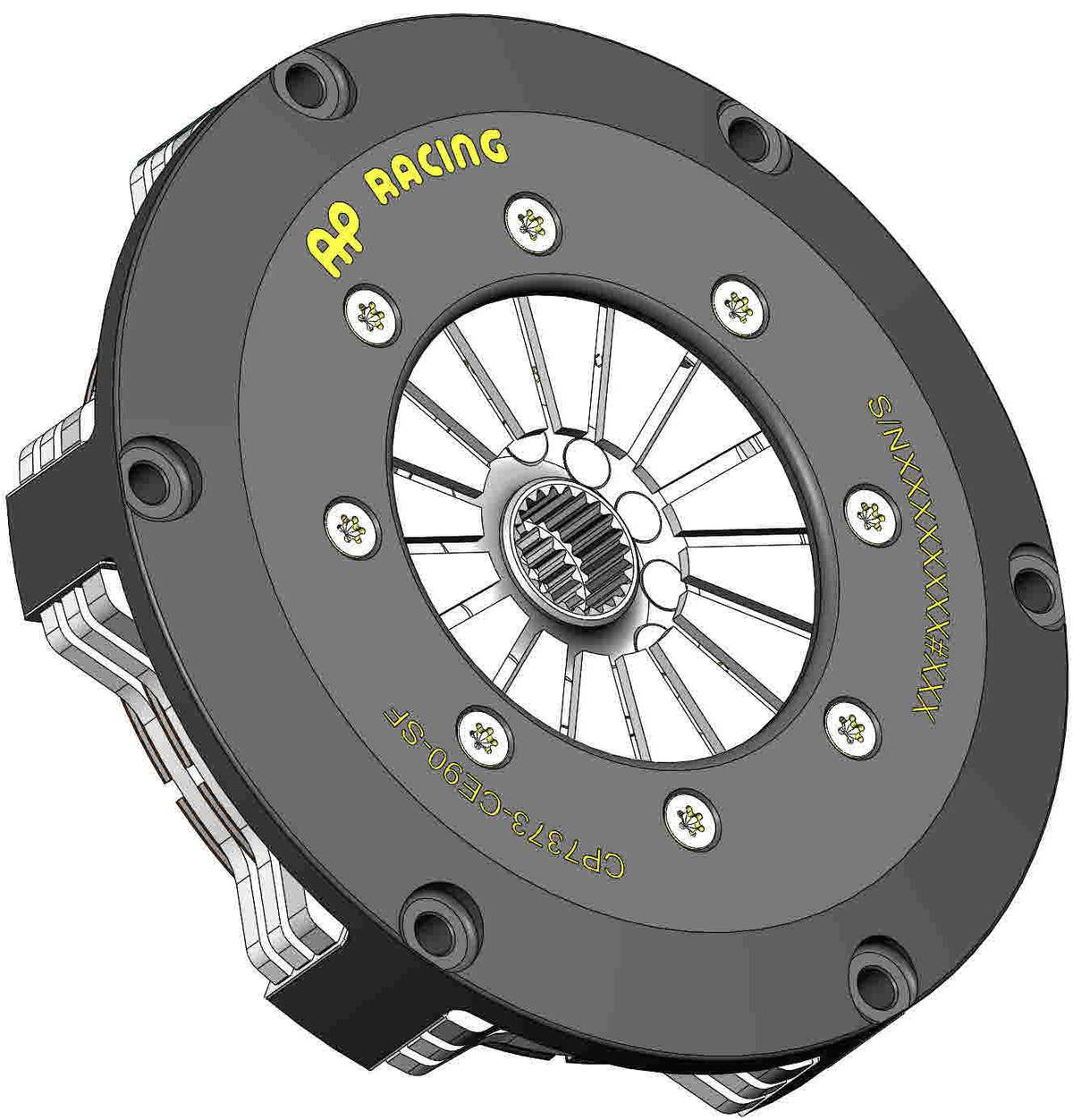 AP Racing CP7373 Ø184mm Triple Plate Sintered Race Clutch (Push Type)