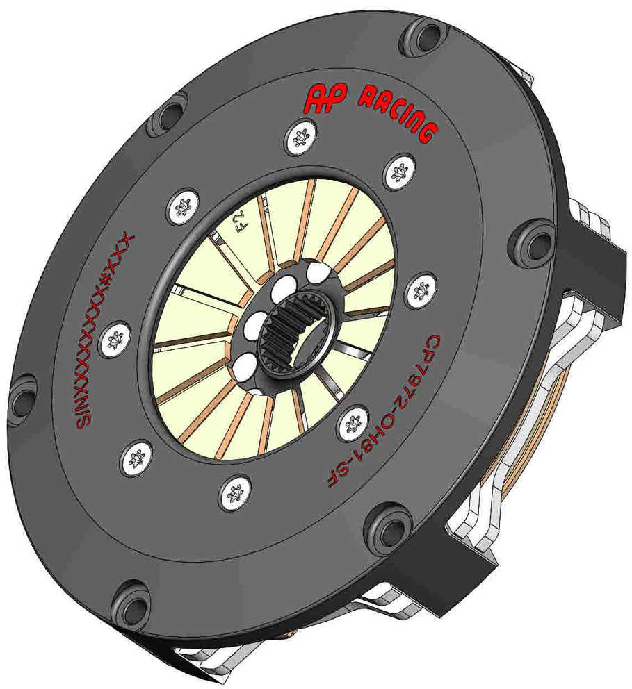 AP Racing CP7972 Ø184mm Twin Plate Cerametallic Race Clutch (Push Type)