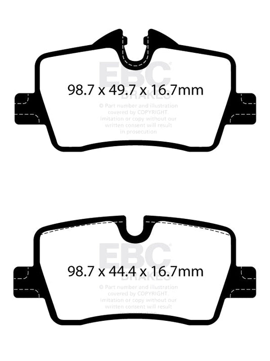 EBC Redstuff 3000 Series Sport Brake Pad Set (DP32414C) Image 1
