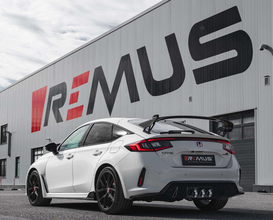 GPF-Back Exhaust System for HONDA Civic Type-R FL5 Front Section + Racing Sport Silencer | 102mm Carbon Tip