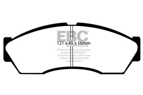 EBC Ultimax OE Replacement Brake Pad Set (DP1964) Image 2