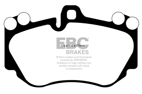 EBC Yellowstuff 4000 Series Street and Track Brake Pad Set (DP41905R) Image 2