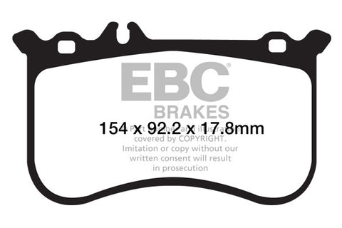 EBC Redstuff 3000 Series Sport Brake Pad Set (DP32138C) Image 4
