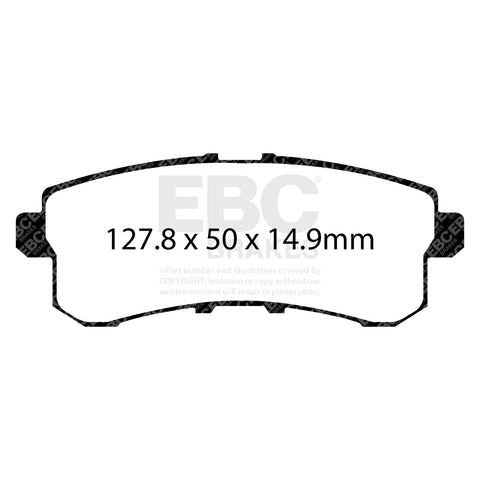 EBC Greenstuff 6000 Series Truck and SUV Brake Pad Set (DP61876) Image 4