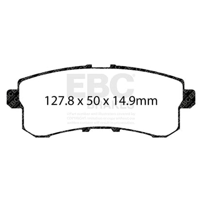 EBC Greenstuff 6000 Series Truck and SUV Brake Pad Set (DP61876) Image 4