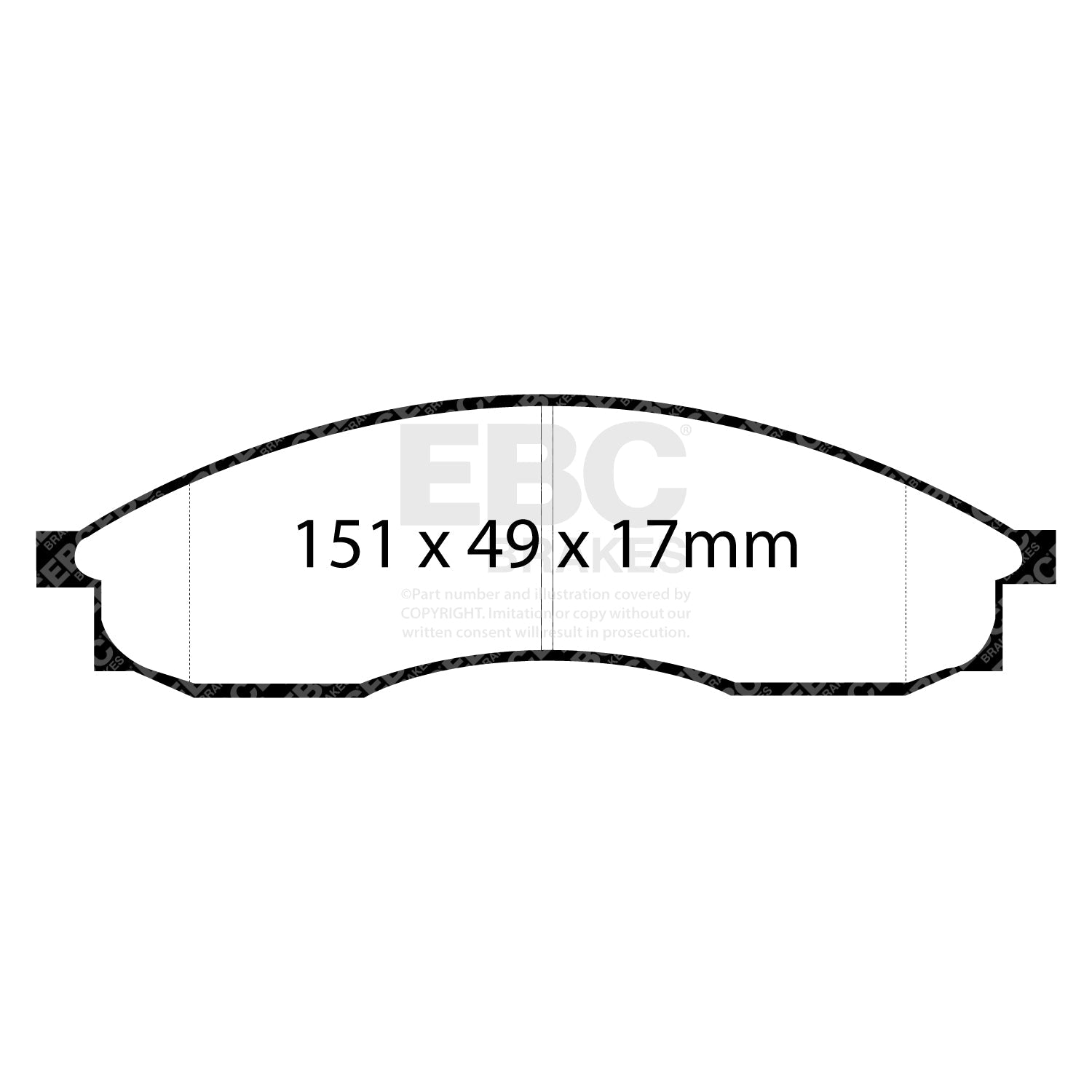 EBC Ultimax OE Replacement Brake Pad Set (DP1046) Image 2