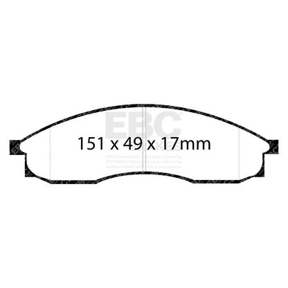 EBC Ultimax OE Replacement Brake Pad Set (DP1046) Image 2