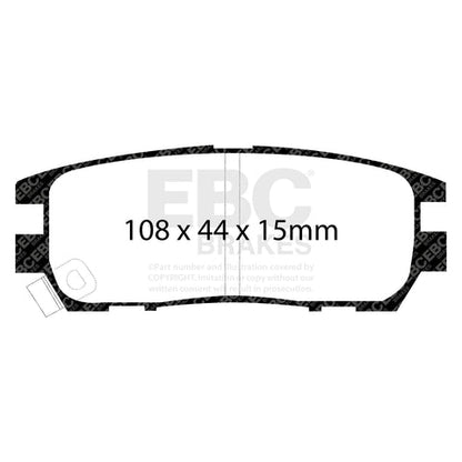 EBC Greenstuff 6000 Series Truck and SUV Brake Pad Set (DP6958) Image 1