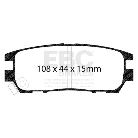 EBC Greenstuff 6000 Series Truck and SUV Brake Pad Set (DP6958) Image 1