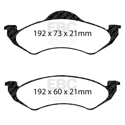 EBC Greenstuff 6000 Series Truck and SUV Brake Pad Set (DP61275) Image 1