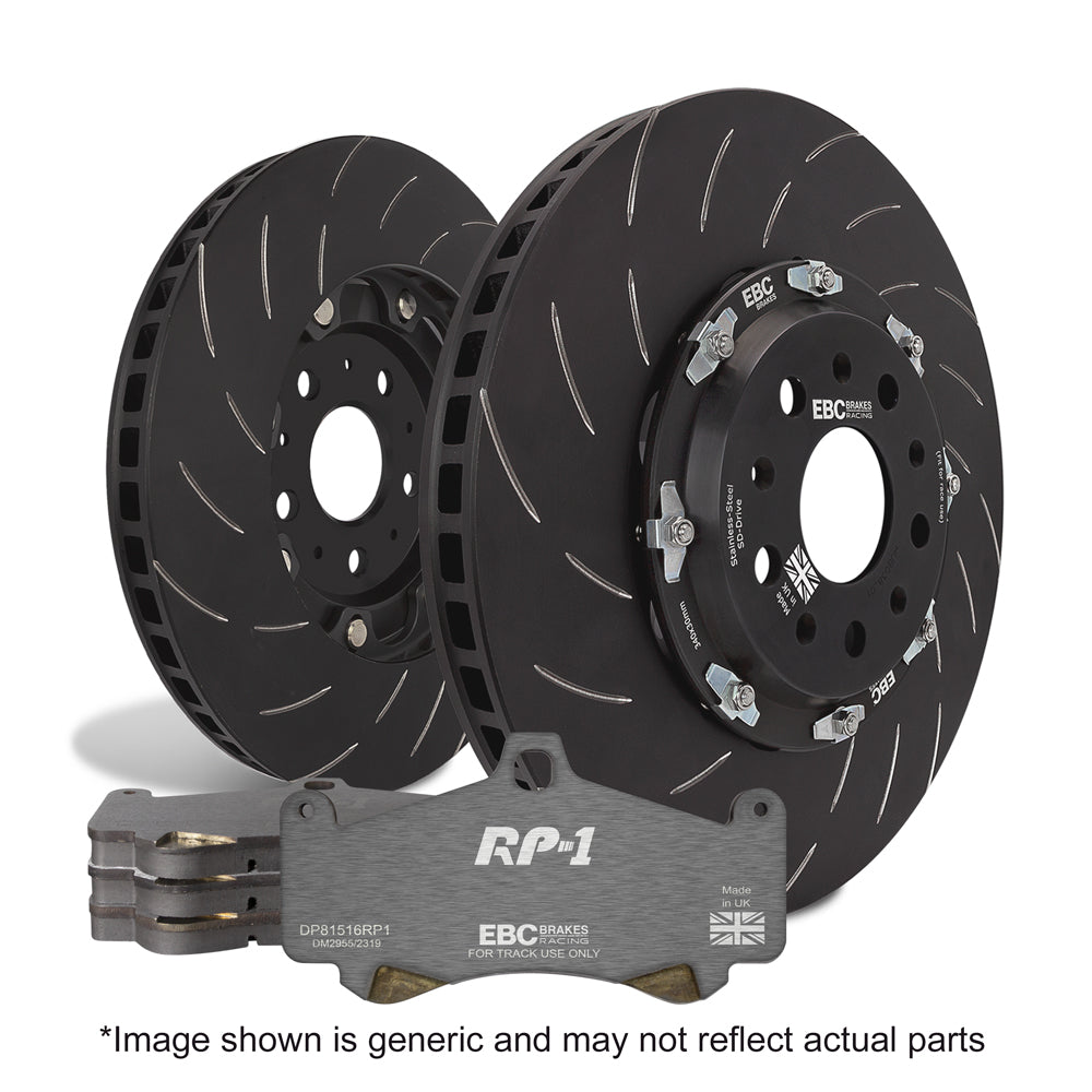 EBC Brakes Racing Pad and 2-Piece Fully-Floating Disc Kit (P2DK014RP1)