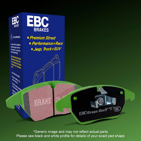 EBC Greenstuff 2000 Series Sport Brake Pad Set (DP22021/2) Image 3