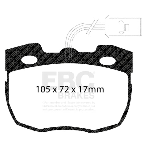 EBC Greenstuff 6000 Series Truck and SUV Brake Pad Set (DP6814) Image 2