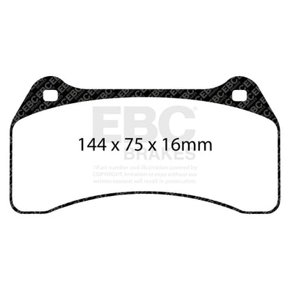 EBC Redstuff 3000 Series Sport Brake Pad Set (DP31462C) Image 3