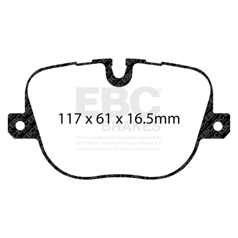 EBC Greenstuff 6000 Series Truck and SUV Brake Pad Set (DP62068) Image 1