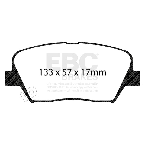 EBC Ultimax OE Replacement Brake Pad Set (DP1863) Image 1