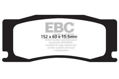 EBC Bluestuff NDX Trackday Brake Pad Set (DP52111NDX) Image 1